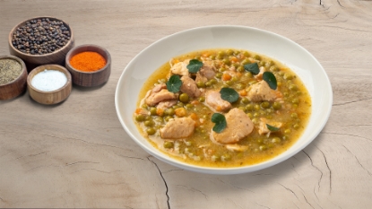 Slika GRAŠAK SA PILEĆIM MESOM